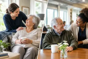 Home Nursing Versus Facility Care for Aging Adults